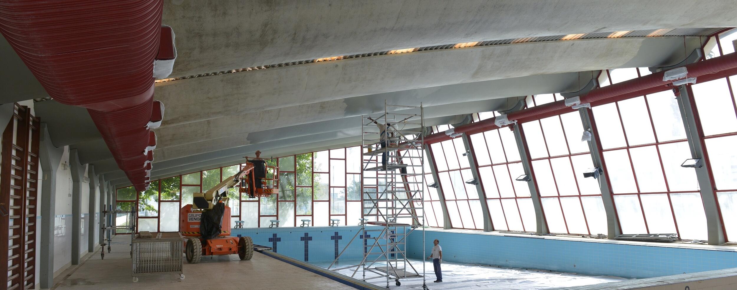 Piscinas Municipais em obras