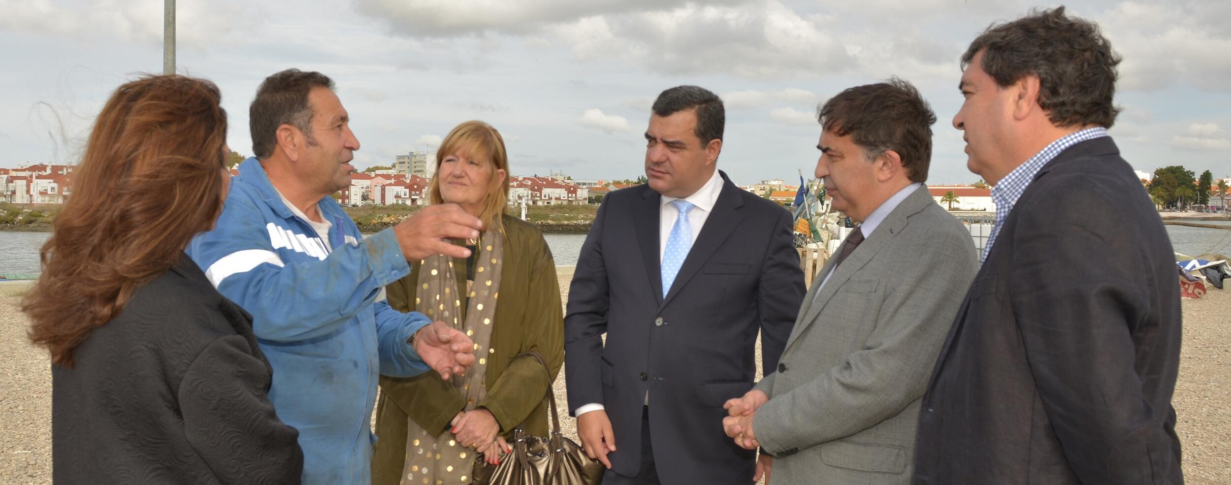 Secretário de Estado das Pescas no Montijo