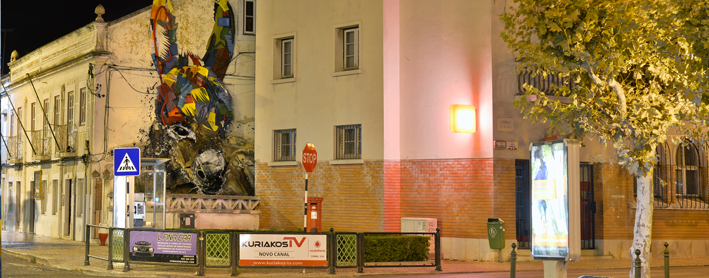 Montijo com arte de Bordalo II (c/vídeo)