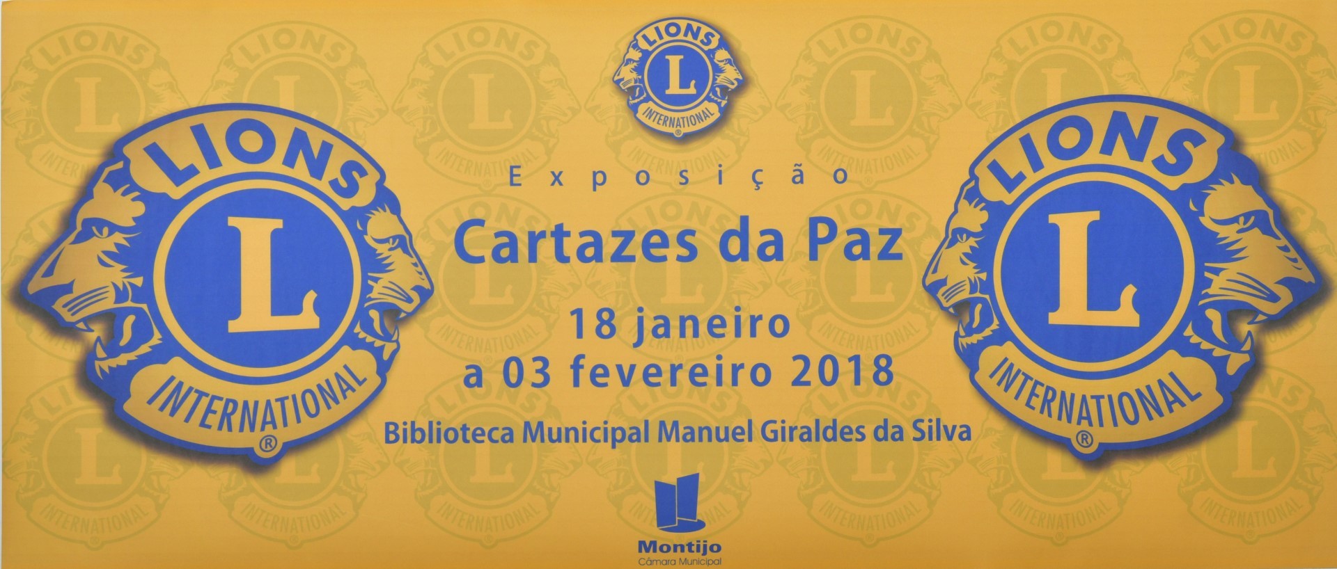 Cartazes da Paz Lions na Biblioteca Municipal 