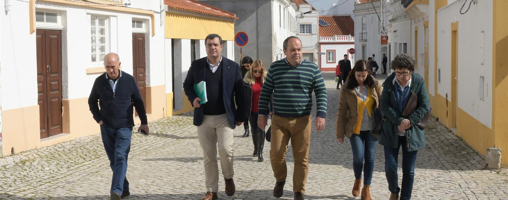 Executivo municipal em visita a Canha