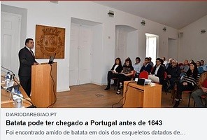 Batata pode ter chegado a Portugal antes de 1643