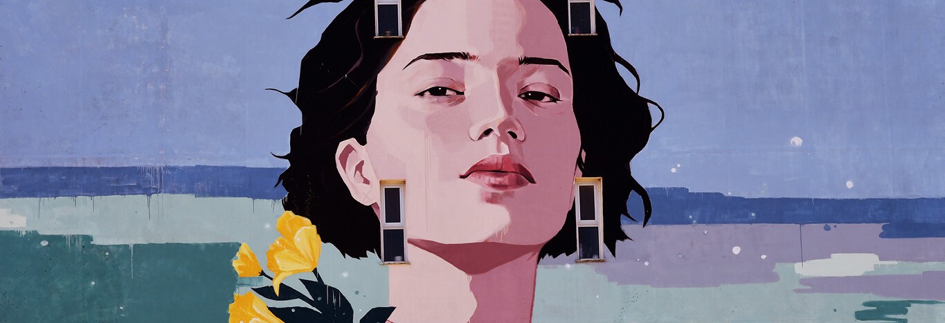 Inauguração do mural We are the flowers de Tamara Alves 