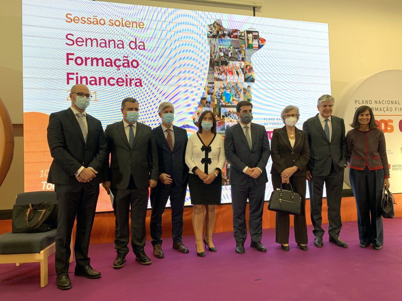 Sessão Solene de abertura da Semana da Formação Financeira 2021, na Escola Secundária Jorge Peixi...
