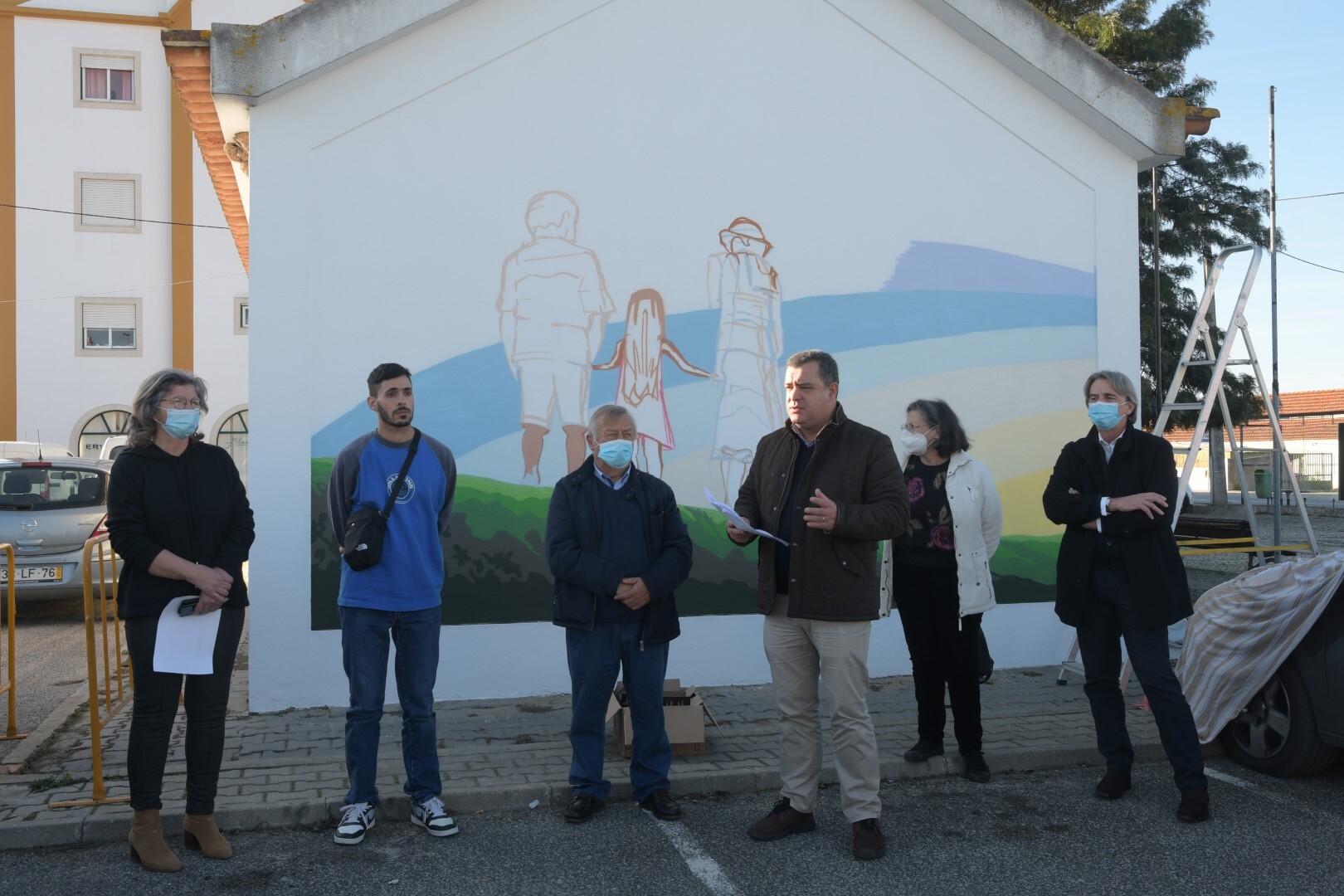 Inaugurado mural alusivo ao Dia Internacional das Pessoas Idosas, em Pegões