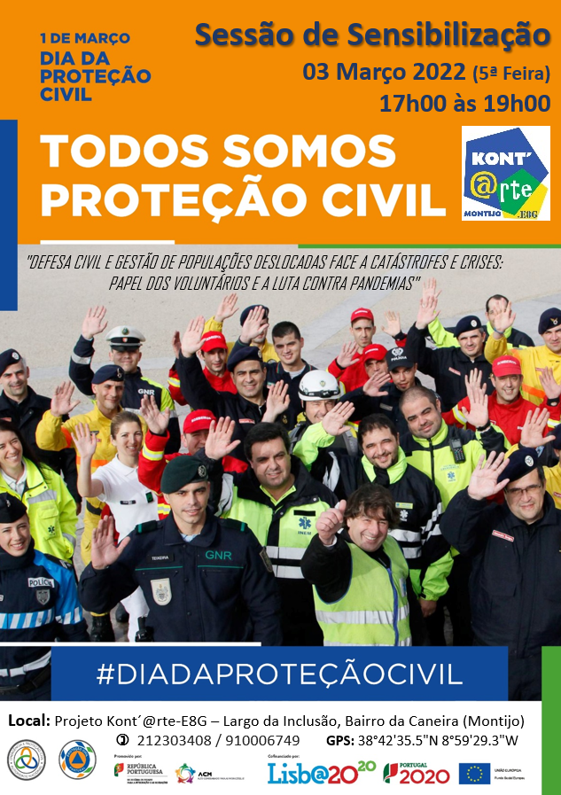 Comemoração do Dia Internacional da Proteção Civil no Projeto Kont´@rte-E8G