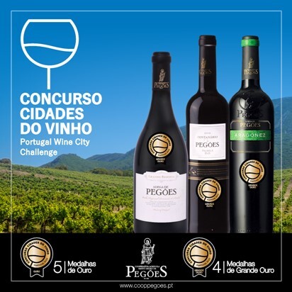  Adega de Pegões ganha 4 Grandes Medalhas de Ouro no Concurso Cidades do Vinho