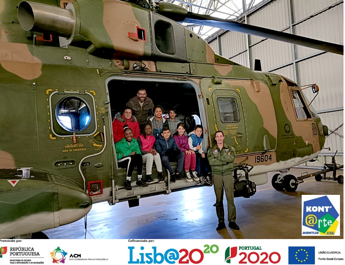 Atividade "Oficina das Profissões" em visita à Base Área n°6 Montijo