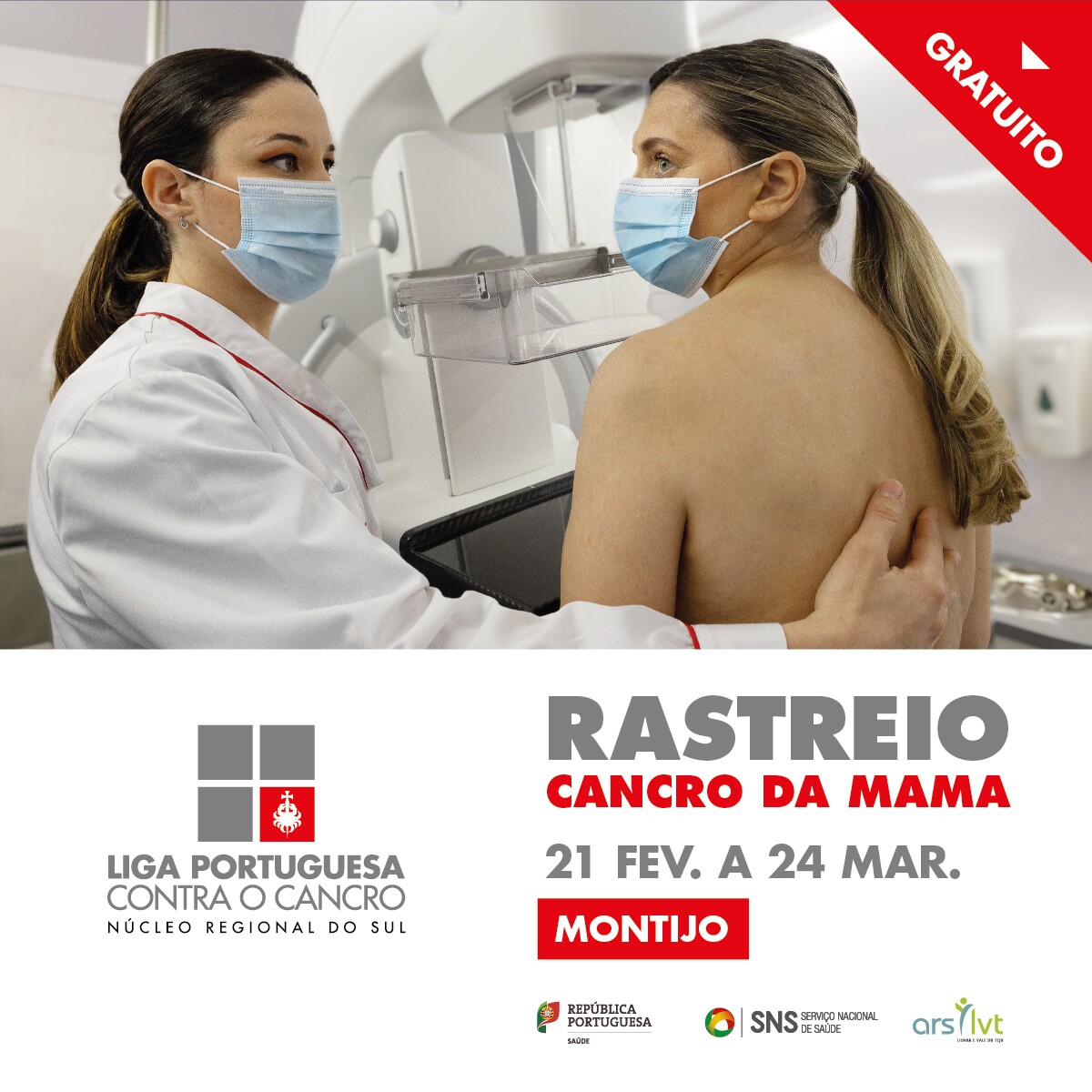 Liga realiza rastreio gratuito do cancro da mama no Montijo