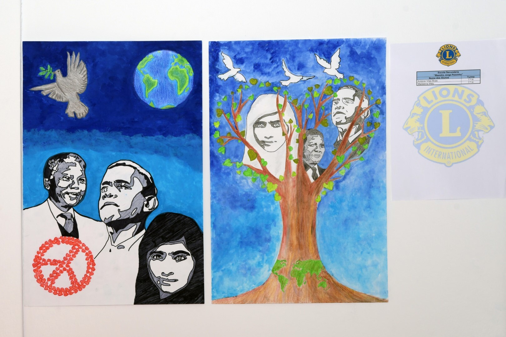 Biblioteca recebe mostra 'Cartaz sobre a Paz'