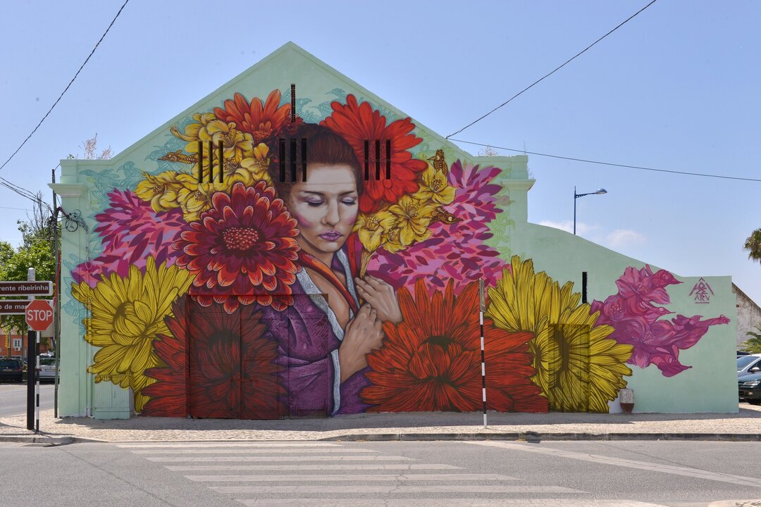 Mural "Montijo Capital da Flor" // OZE ARV