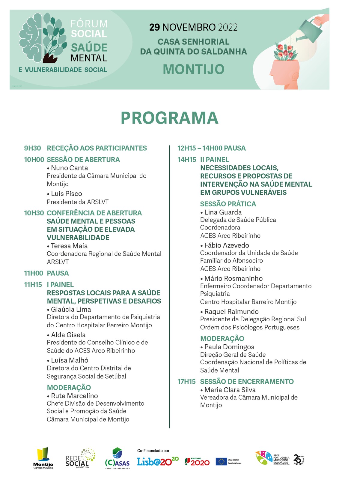 F&oacute;rum Social Sa&uacute;de Mental_programa