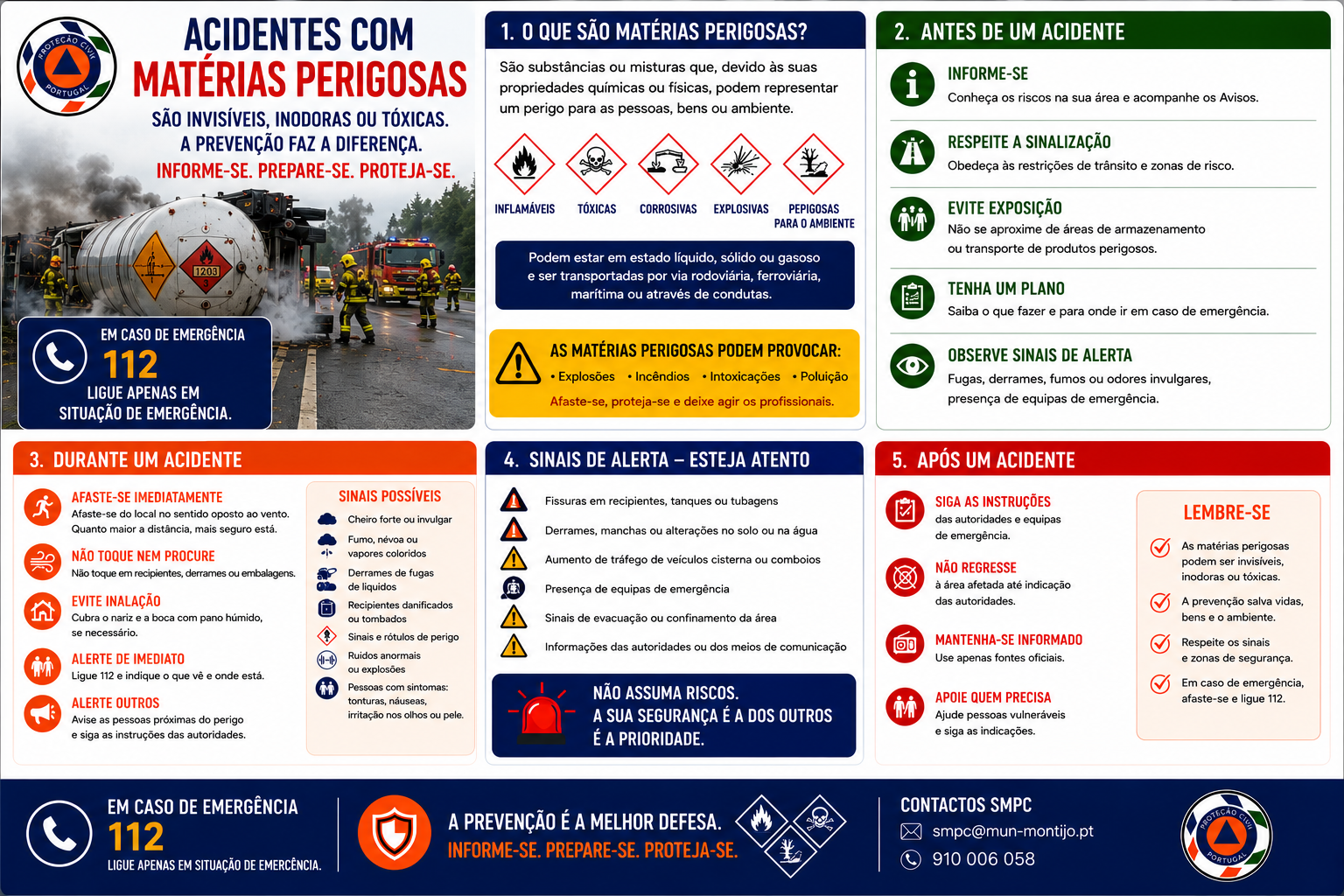 Folheto SMPC - Acidentes com Materias Perigosas