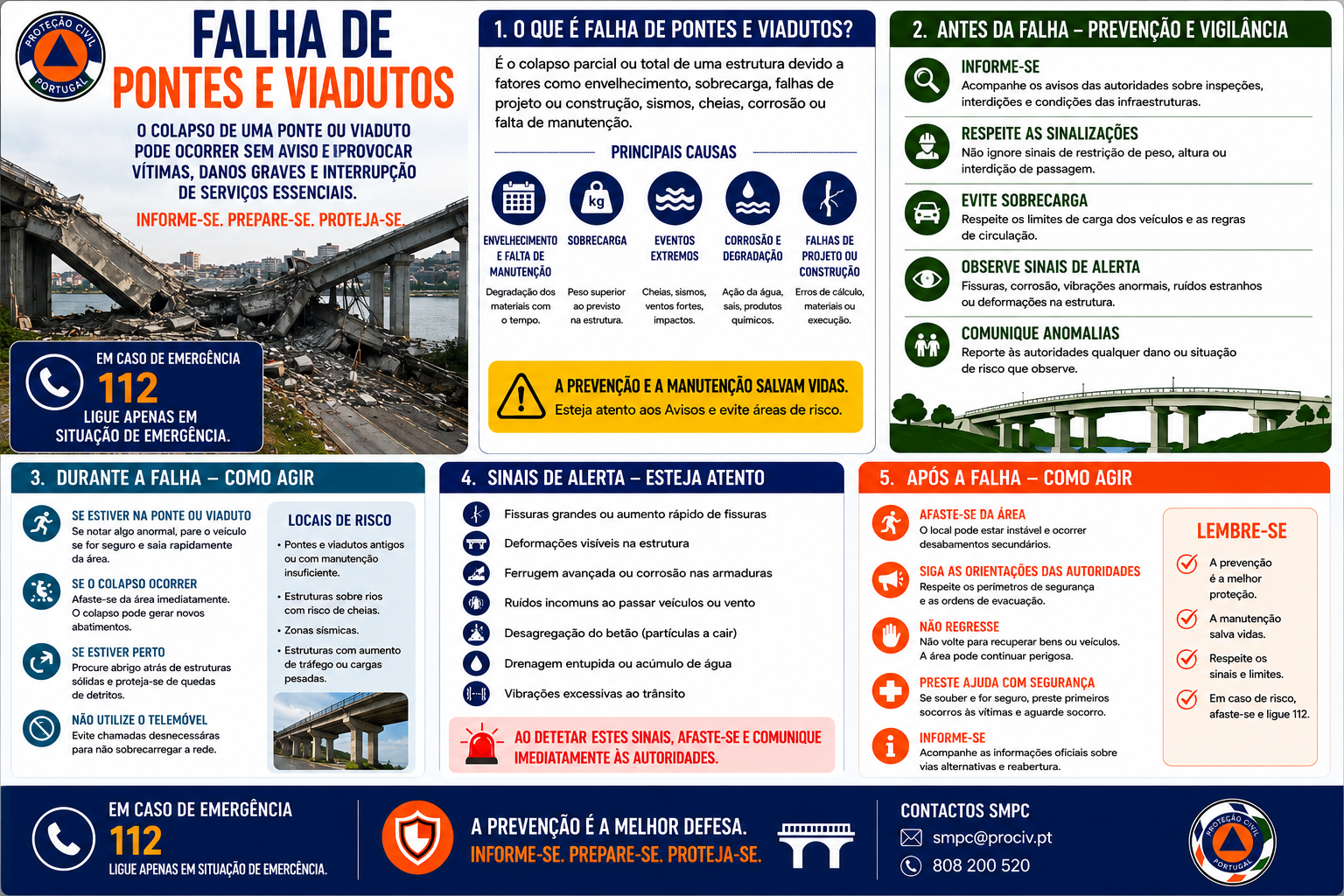 Folheto SMPC - Falha de Pontes e Viadutos