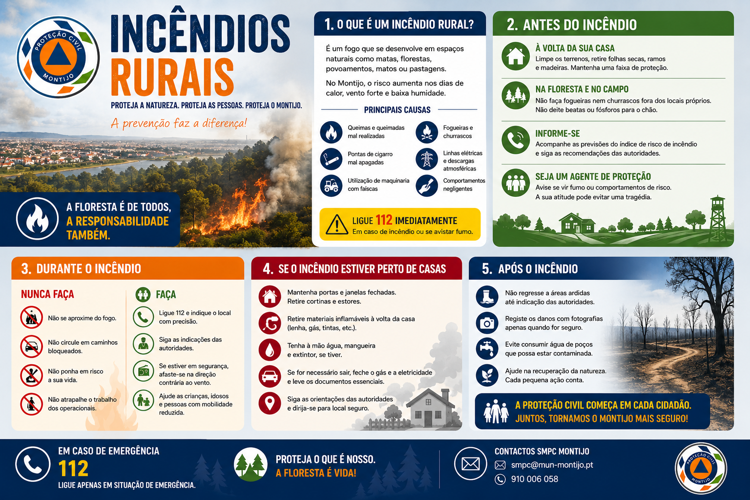 Folheto SMPC - Incêndios Rurais