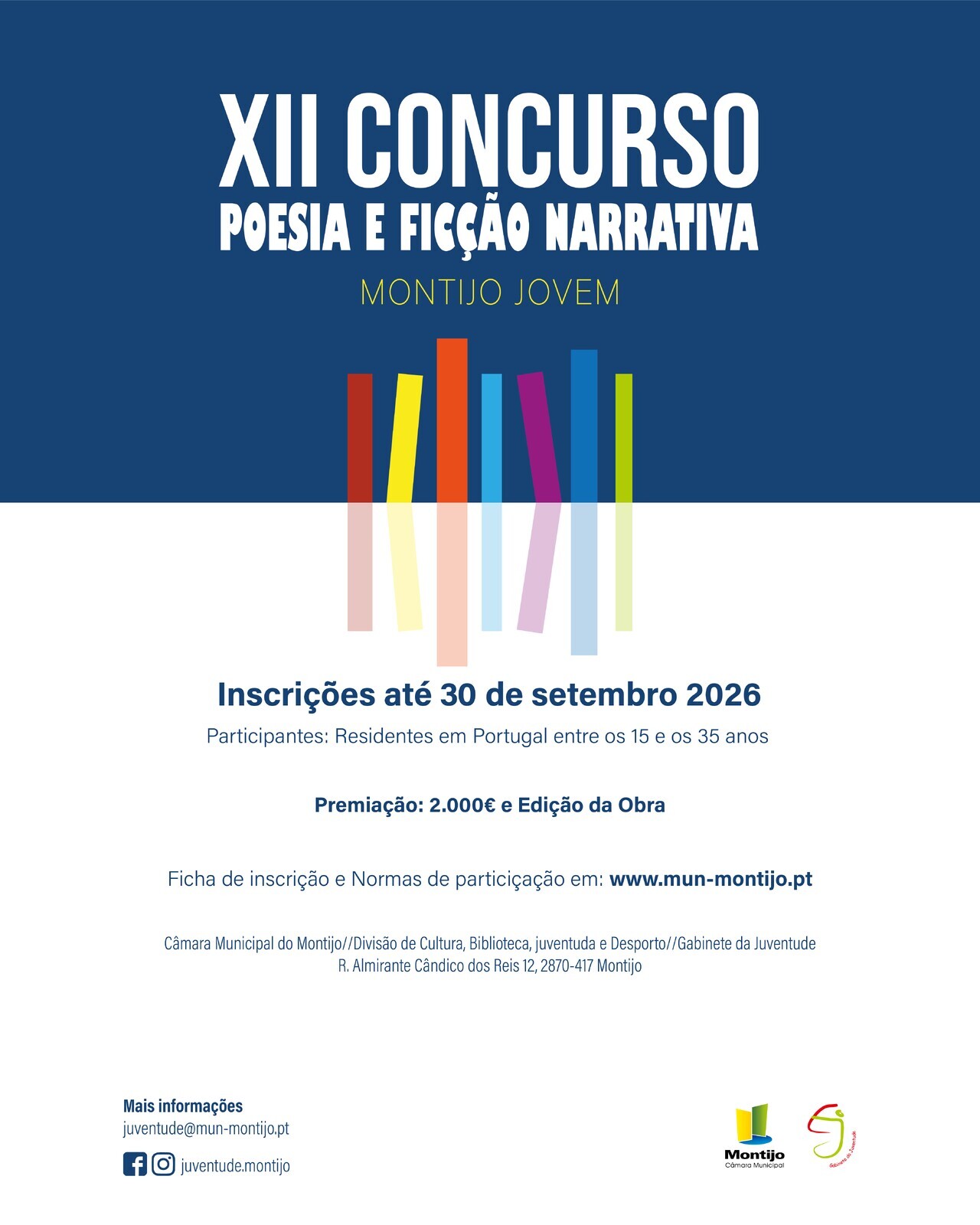 INSTAGRAM FACEBOOK_1080X1350_XII Edi&ccedil;&atilde;o do Concurso de Poesia e Fic&ccedil;&atilde;o Narrativa