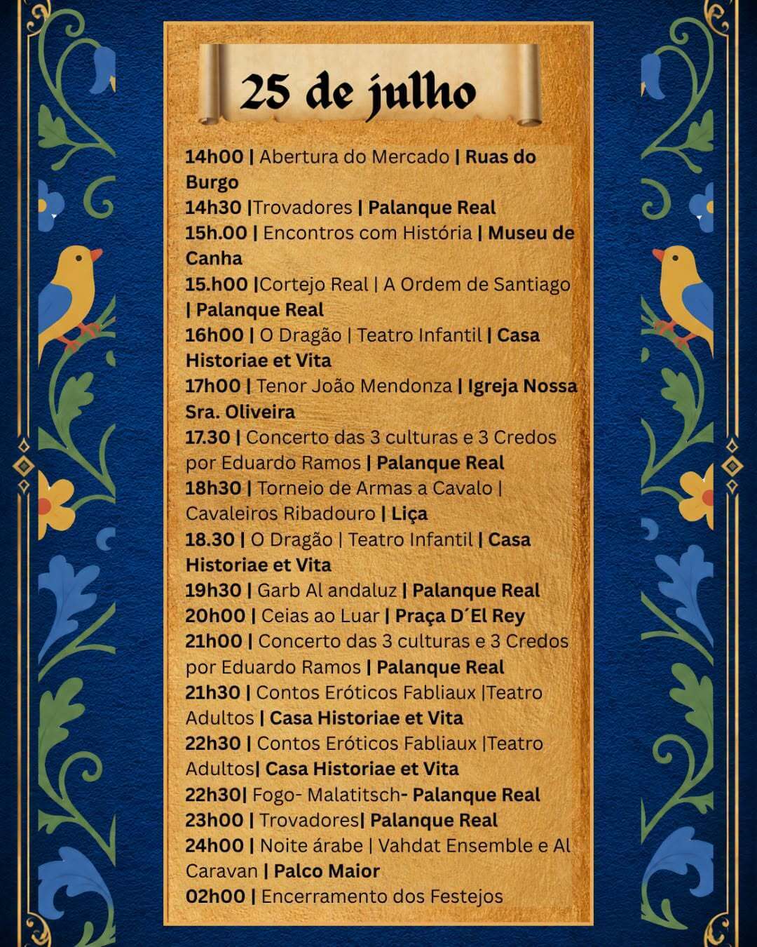 Programa Feira Medieval 25
