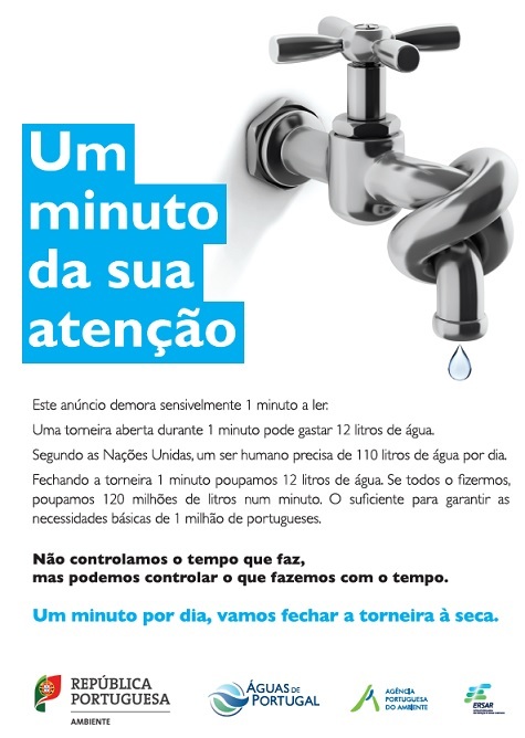 campanha feche a torneira cartaz