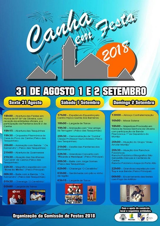 cartaz festas canha