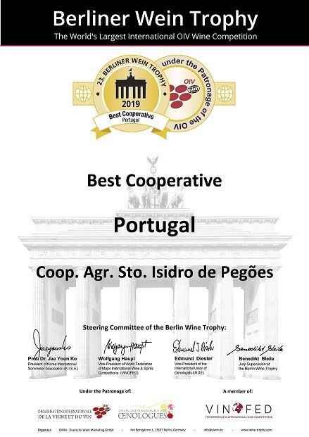 Urkunde_Best Cooperative Portugal 2019