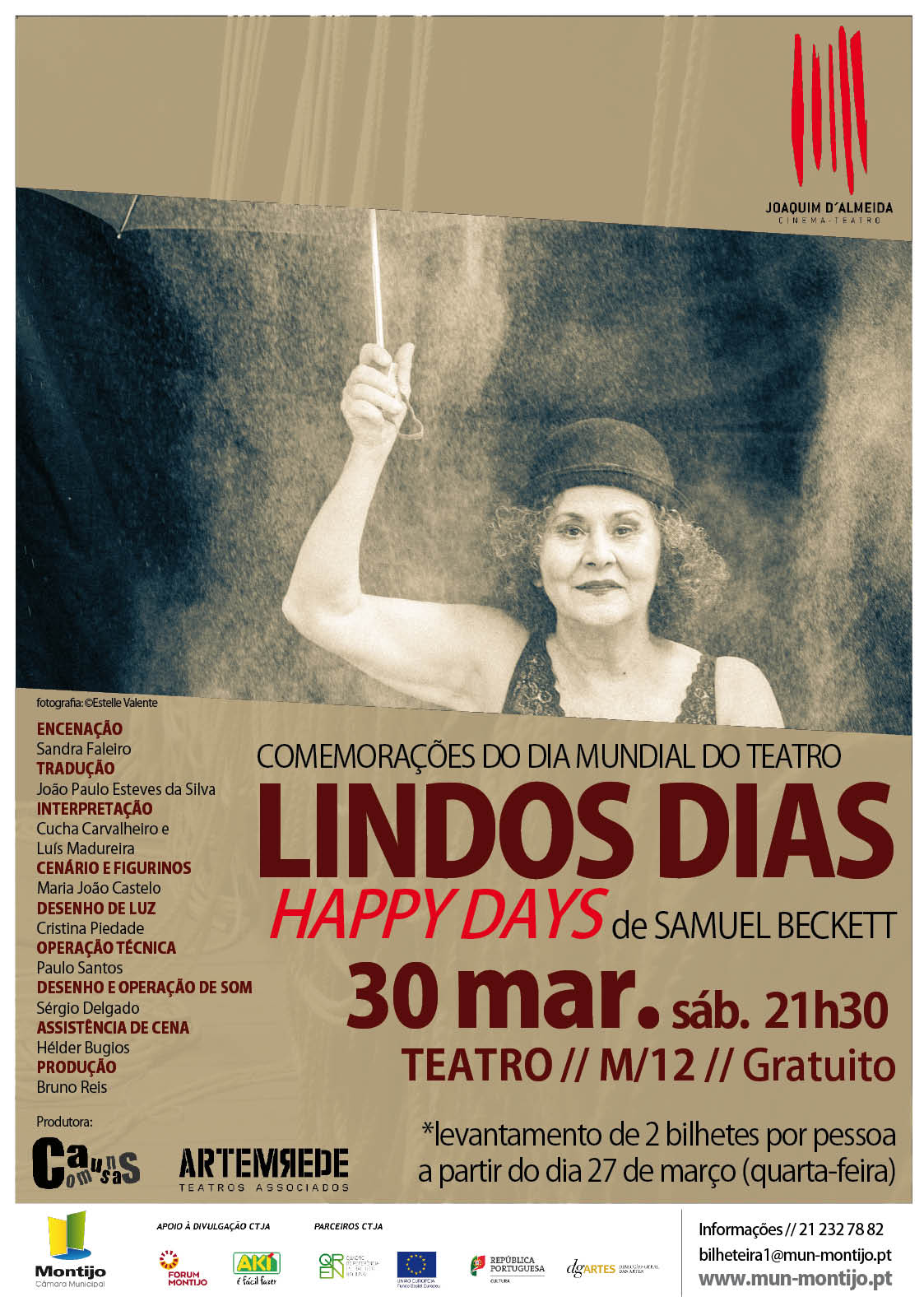 divulgacao LINDOS DIAS Happy Days de Samuel Beckett