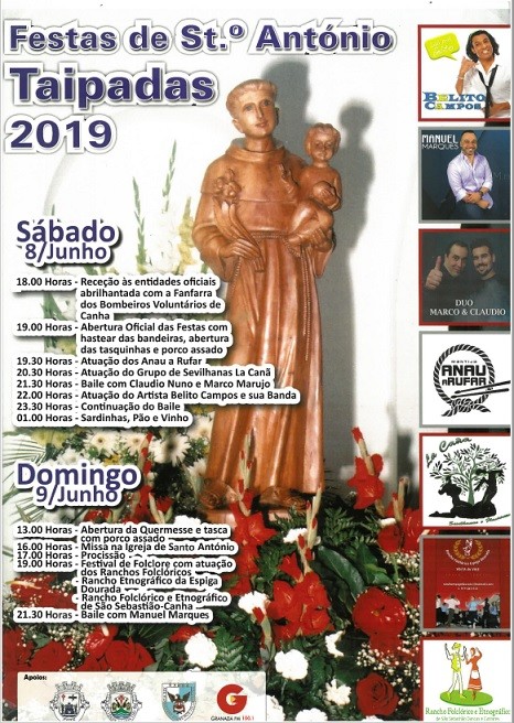 festas taipadas programa